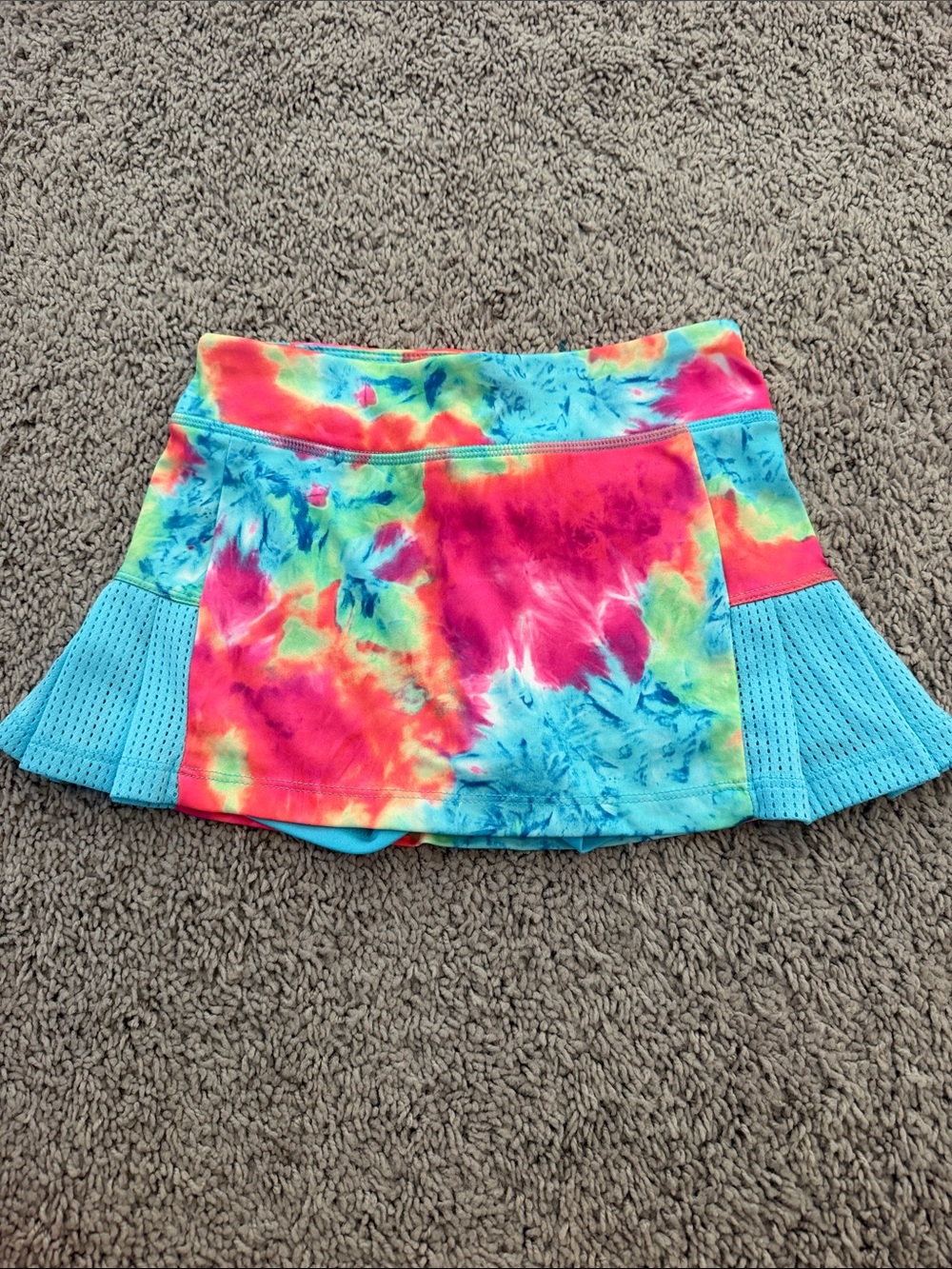 Champion Tie-Dye Circle Skirt with Aqua Panels